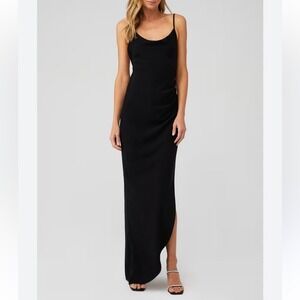 Amanda Uprichard size Sm the Janet black‎ maxi dress